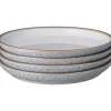 Studio Grey Coupe Plate, Ø 21cm, 4-pack - Denby Clearance