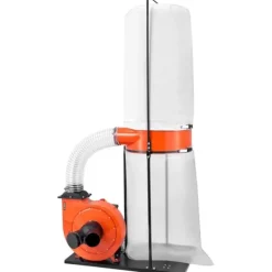 Støvopsamler / spånsuger - Vortex-kegle cyklon - 1100 CFM (1870 m³/t) - 2,5 Mikron - 1,5 HK - 2800 O/min - 132,5 L Opsamlingspose - 159 L Filterpose | CDON