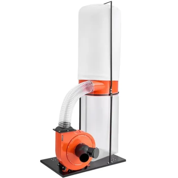 Støvopsamler / spånsuger - Vortex-kegle cyklon - 1100 CFM (1870 m³/t) - 2,5 Mikron - 1,5 HK - 2800 O/min - 132,5 L Opsamlingspose - 159 L Filterpose | CDON