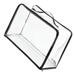 støvpose til håndtasker PVC klar pungbeskytter opbevaringspose med lynlås og håndtag til skab rejse makeup toiletartikler Discount