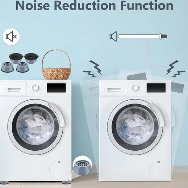 Vaskemaskiner>Style 2 - Vibrationsdæmpende fødder til vaskemaskine/tørretumbler 4 stk.