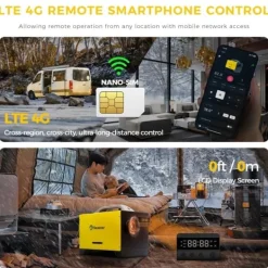 Sunster 8KW Dieselvarmer GSM 4G Bluetooth 12/24V & 230V Turbo Ventilation Auto Start/Stop Webasto Hot