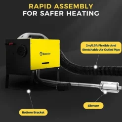 Sunster 8KW Dieselvarmer GSM 4G Bluetooth 12/24V & 230V Turbo Ventilation Auto Start/Stop Webasto Hot