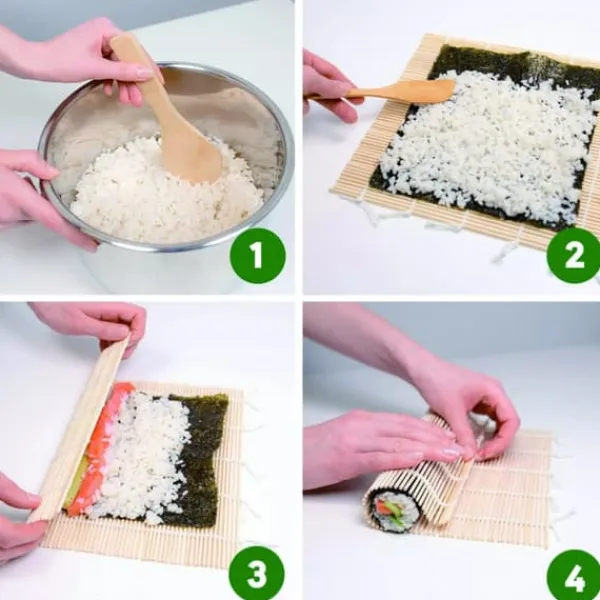 Sushimåtter>SUSHI KINGHOFF KH-1704 SÆT TIL AT LAGE OG SERVERE SUSHI
