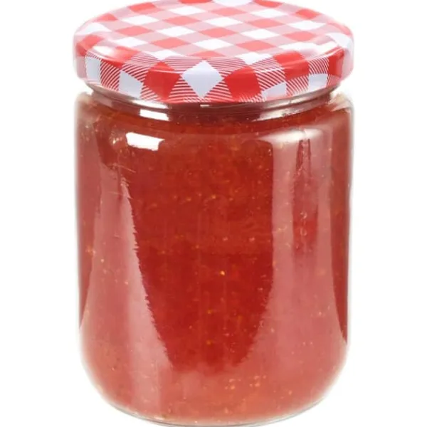 Syltetøjsglas 48 stk. Med hvide og røde låg 230 ml - Opbevaringsglas - Opbevaringskrukke - Home & Living Best