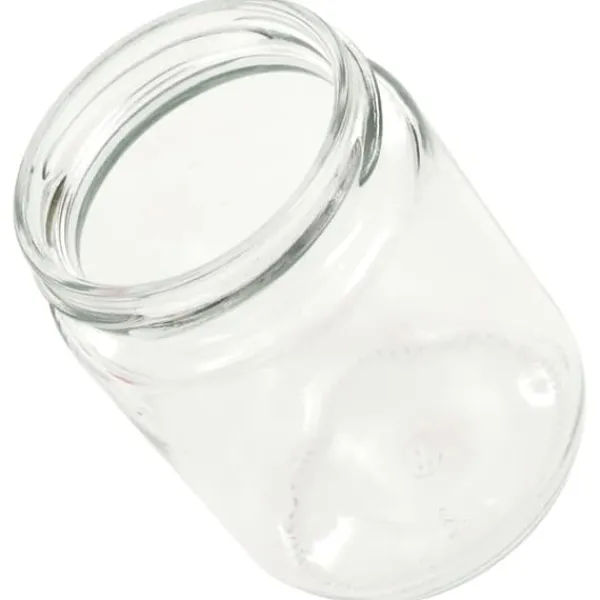 Syltetøjsglas 48 stk. Med hvide og røde låg 230 ml - Opbevaringsglas - Opbevaringskrukke - Home & Living Best