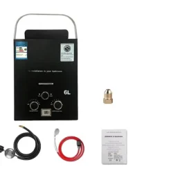 Tankless Vandvarmer, Øjeblikkelig Varmt Vand, Bærbart Design,sort Discount