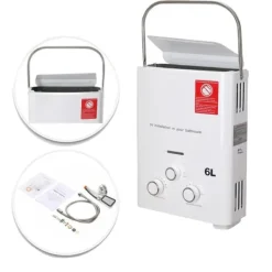 Tankless Vandvarmer, Uendelig Varmt Vand, Kompakt Design,6L New