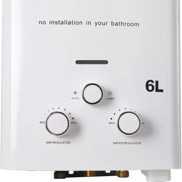 Tankless Vandvarmer, Uendelig Varmt Vand, Kompakt Design,6L New