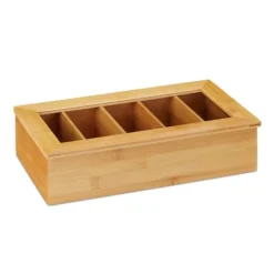 Teaboks, Bambus, 9x37x20 cm, Natur Best