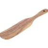 Stegepaletter>Teaktræsspatel, flad form, fødevaregodkendt træmadlavningsspatel til hjemmekøkkenet (29x5,5 cm)