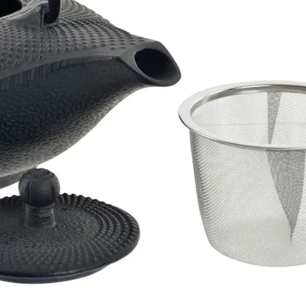 Tekande DKD Home Decor Rød Sort Støbejern (1000 ml) (2 enheder) Best