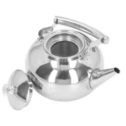 Kaffe- & Tekander>Tekande i rustfrit stål med aftageligt filter Højtemperaturbestandighed Kaffeserverbord Serveringskande til hjemmet Hotel Restaurant 1,5L