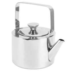 Te-kedel med si, fløjtende tekande i rustfrit stål, ergonomisk håndtag, 1,3L