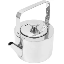 Te-kedel med si, fløjtende tekande i rustfrit stål, ergonomisk håndtag, 1,3L