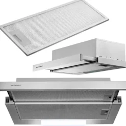 Teleskopisk emhætte Berdsen BE-60-LW 60 cm INOX Hot