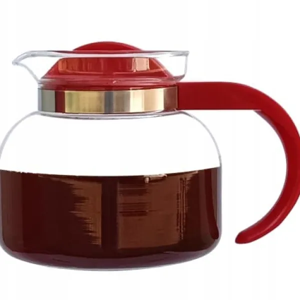 Kaffe- & Tekander>TERMISIL GLASKANDE 1,3L TIL KAFFE, TE, URTER, KAYA, VARMEbestandig, POLSK