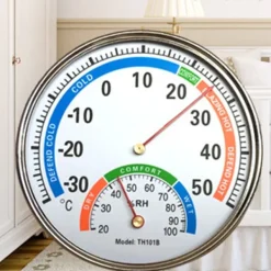 Termometer Hygrometer Visertype Fuldmetal Multifunktions Indendørstermometer til Babyværelse Hospital Apotek