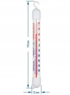 Termometer til køleskabe og frysere hvidt 17 cm Online