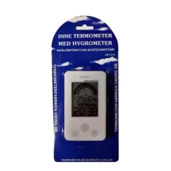 Termometerfabriken Indendørs Termometer med Hygrometer & Ur Discount