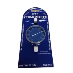 Termometerfabriken Termometer Inde-/Udendørs Rustfrit Stål 75mm Sale