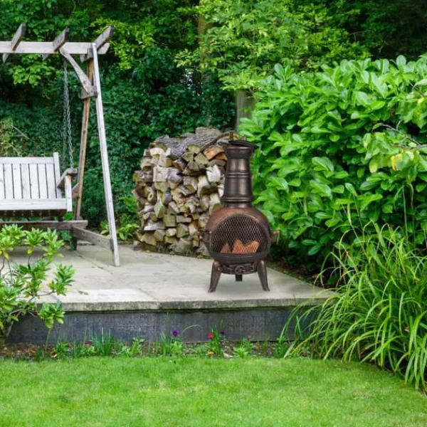 Terrasseovn, 86x46x38 cm, Bronze Outlet
