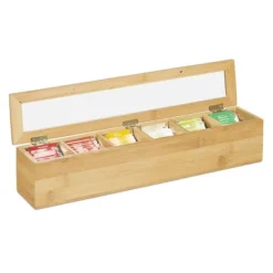 Teæske, Bambus, 9x44x9 cm, Natur Clearance