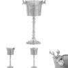 The Living Store champagnekøler massiv aluminium 39 x 29 x 71 cm sølvfarvet - Skulpturer & statuer Online