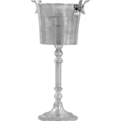 The Living Store champagnekøler massiv aluminium 39 x 29 x 71 cm sølvfarvet - Skulpturer & statuer Online