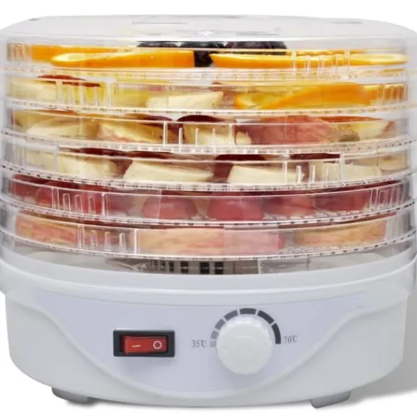 Dehydratorer>The Living Store fødevaredehydrator rund 250 W 6 bakker - Dehydratorer