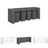 Tilbehør Til Affaldshåndtering>The Living Store gabionvæg til affaldsspand 320x100x120 cm galvaniseret stål - Affaldsspandsskjulere