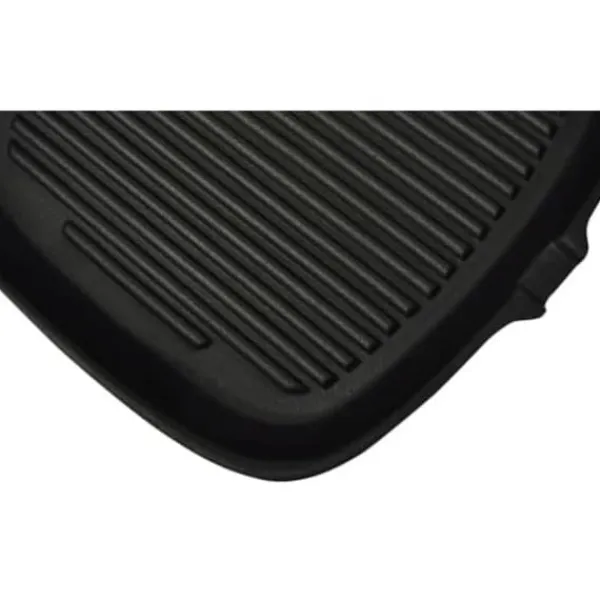 Gryder, Stegepander Og Kasseroller>The Living Store grillpande i støbejern 24x23 cm - Grillplader & grillpander