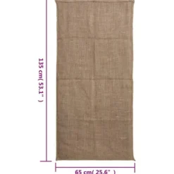 The Living Store jutesække 5 stk. 65x135 cm 100 % jute 220 g/m2 - Kufferter & tasker