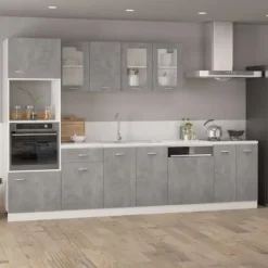 The Living Store låge til opvaskemaskine 59,5x3x67 cm konstrueret træ betongrå - Køkkenskabe Outlet