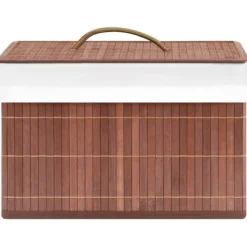 The Living Store opbevaringskasser 4 stk. bambus brun - Opbevaringskasser