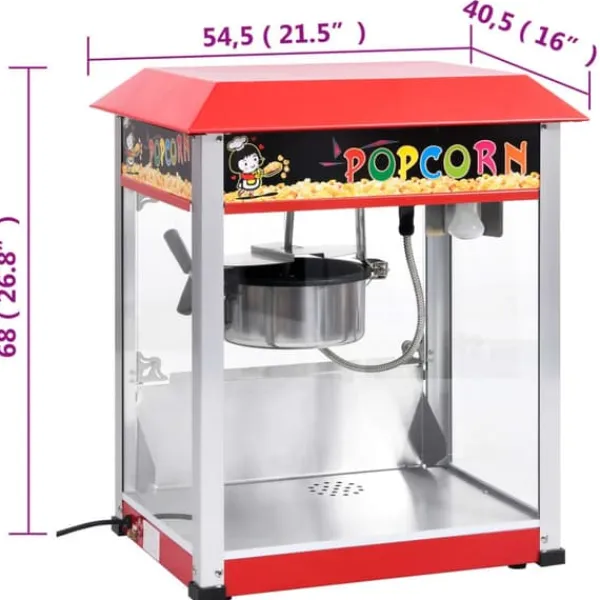 The Living Store popcornmaskine med teflongryde 1400 W - Popcornmaskiner New