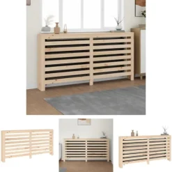 The Living Store radiatorskjuler 169x19x84 cm massivt fyrretræ - Radiatorer – tilbehør Hot