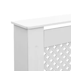 The Living Store radiatorskjuler MDF 152x19x81,5 cm hvid - Radiatorer – tilbehør Discount