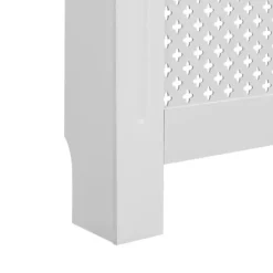The Living Store radiatorskjuler MDF 152x19x81,5 cm hvid - Radiatorer – tilbehør Discount