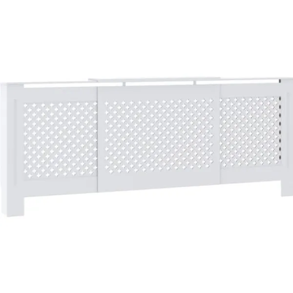 The Living Store radiatorskjuler 205 cm MDF hvid - Radiatorer – tilbehør Sale