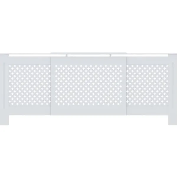 The Living Store radiatorskjuler 205 cm MDF hvid - Radiatorer – tilbehør Sale