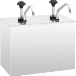 Saucekander>The Living Store saucedispenser 2 x 3,5 l rustfrit stål - Krydderibeholdere