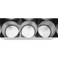 The Living Store saucedispenser 3 x 3,5 l rustfrit stål - Krydderibeholdere New
