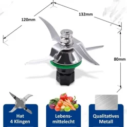 Til Thermomix TM5 TM6 Udskiftningsmixerblad Madlavningskniv Discount