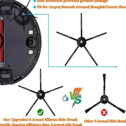 Tilbehør Xiaomi Roborock S5 Max/S50/S51/S55/S5/S60/S65/S6/S6 Pure/S6 MAXV 8 dele Best