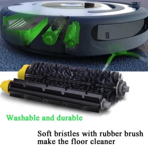 Robotstøvsugere>Tillbehörspaket Kompatibla med Roomba iRobot 600 690 680 660 651 650 Huvudborstar Sidoborstar Filter