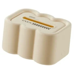 Tissue Box Cover Sky Form Multifunktionel Plast Dekorativ Tissue Box Holder til stue Spisebord Hvid bund Discount