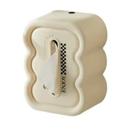 Tissue Box Cover Sky Form Multifunktionel Plast Dekorativ Tissue Box Holder til stue Spisebord Hvid bund Discount