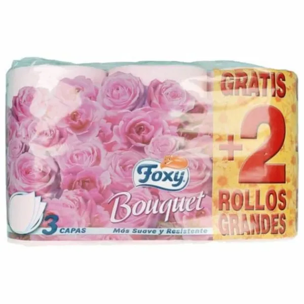 Toiletpapir>Toiletpapir Foxy Bouquet 3 lag 6 Dele