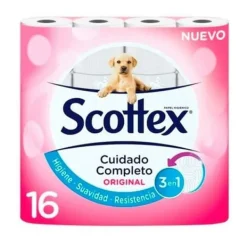 Toiletpapir>Toiletpapir Scottex Original Hvid 16 Dele (6 enheder)